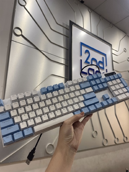 Keyboard Mechanical - Màu xanh trắng - Ngoại hình 99%