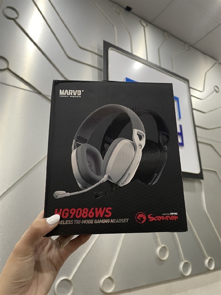 Tai nghe Monka Marvo GT30 E-Sports Headphones Tri Mode wireless - Màu Trắng - Ngoại hình 98% - Fullbox