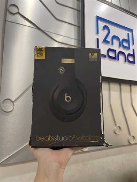 Tai nghe Beats Studio 3 Wireless - Màu Xám - đệm đầu mẻ - Ngoại hình 97% - Fullbox