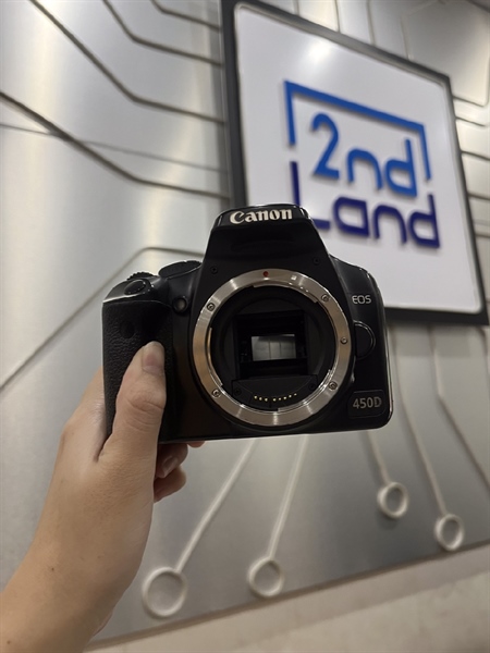 Máy ảnh Canon 450D - Màu Đen - Ngoại hình 97% - Kèm sạc