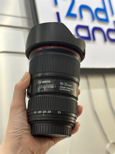 Lens Canon 16-35mm EW-82 - 98% - Đen