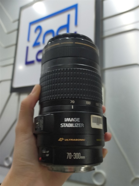 Lens Canon iMage Stabilizer 70-300mm - Đen - Thiếu nắp đậy - 97%