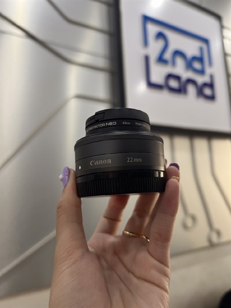 Lens Canon EF M 22mm - Màu Đen - Ngoại hình 98%