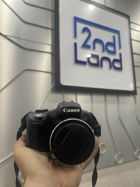 Máy ảnh Canon Power Shot SX50Hs - Mùa Đen - Ngoại hình 98% - Kèm 2 pin + 1 Sạc + 1 túi - Hết pin Cmod
