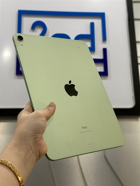 iPad Air 4 - 256GB - ios: 16.5.1 - Xanh Mint - Pin 85% - Ép kính + Sạc Zin