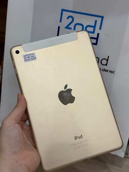 iPad Mini 4 - Bản 4G - Gold - 64GB - 98% - Pin 100%