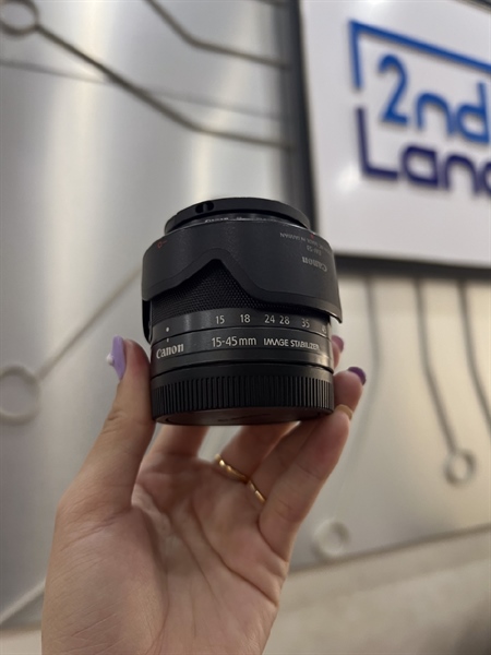 Lens Canon EF M 15-45mm - Màu Đen - Ngoại hình 98%