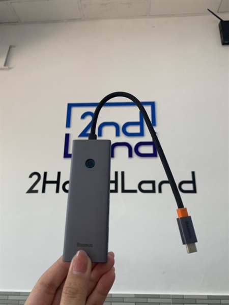 Adapter chuyển đổi USB C 5 in 1 Baseus UltraJoy BS-OH150 - Màu xám - Ngoại hình: 98% - Fullbox 1