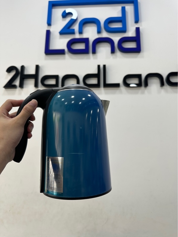 Ấm đun siêu tốc Sunhouse SHD1382B - Màu xanh - Ngoại hình 97% - Trầy, ruột ấm rỉ sét nhẹ - Kèm nguồn