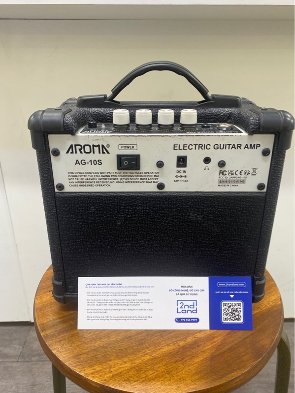 Ampli guitar điện Aroma AG-10S - Màu đen - Ngoại hình 97% - Kèm nguồn