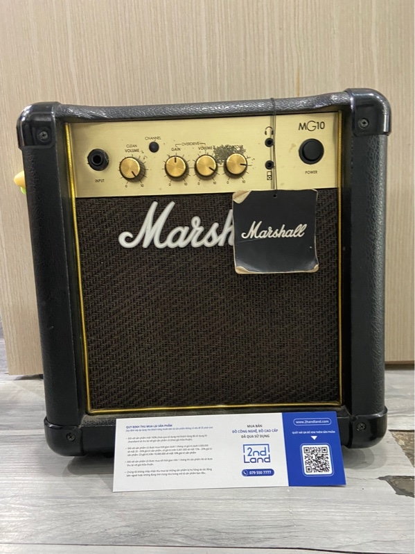 Amplifier Marshall MG Gold MG10 - Combo Electric Guitar - Màu đen vàng - Ngoại hình: 97% - Trầy loa, bật to có tiếng xè nhẹ - Body