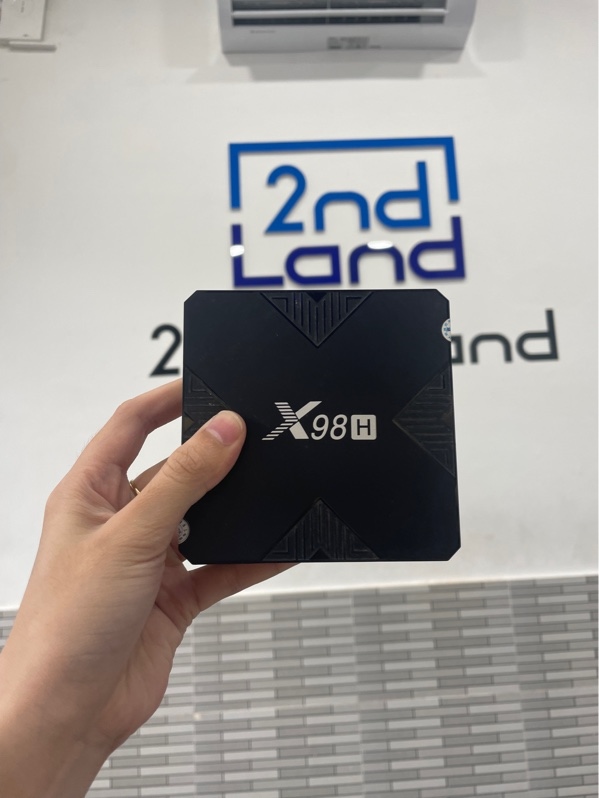 Android tv box x98h - Màu đen - Ngoại hình: 97% - Kèm remote, nguồn, hdmi