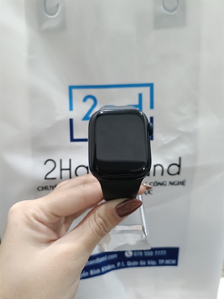 Apple Watch series 7 - 41mm - LL/A - Bản GPS - Pin 87% - Màu Midnight - Ngoại hình 98% - Body