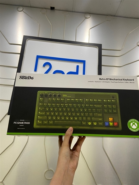 Bàn phím 8Bitdo Retro 87 - Màu xanh lá - Ngoại hình: 98% - FullBox