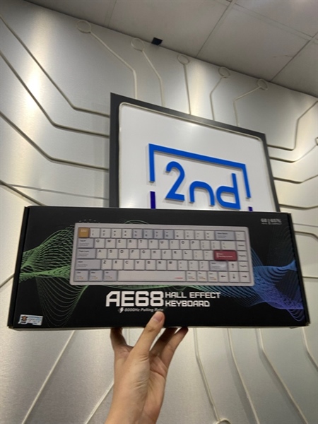 Bàn phím AE68 Hall Effect Keyboard - 1 Mode dây - Màu trắng - Ngoại hình: 98% - FullBox