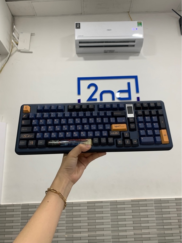 Bàn phím AJAZZ AC100 max - 3 mod - Màu xanh - Ngoại hình: 98% - Box