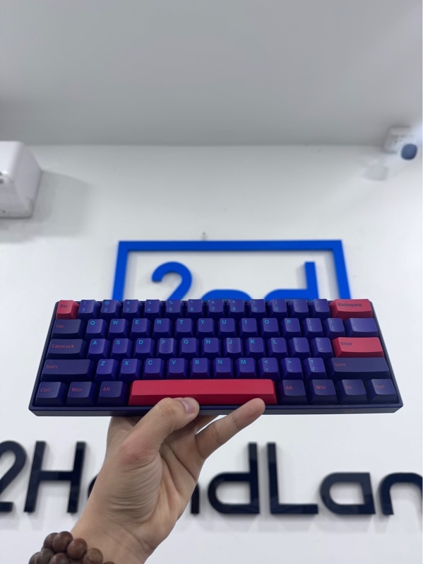 Bàn phím Akko 3061S Neon RGB - 2 mode dây, bluetooth - Màu tím đỏ - Ngoại hình 97% - Phím ASWD mòn nhẹ - Fullbox