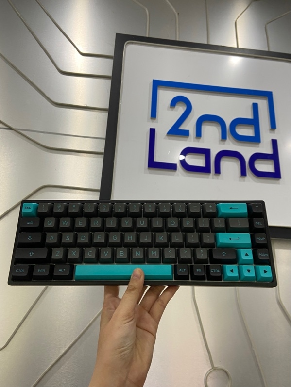 Bàn phím AKKO 3068 Plus - Led RGB - 3 mode : 2.4/dây/Bluetooth - Màu đen xanh - Ngoại hình: 98% - Kèm dây