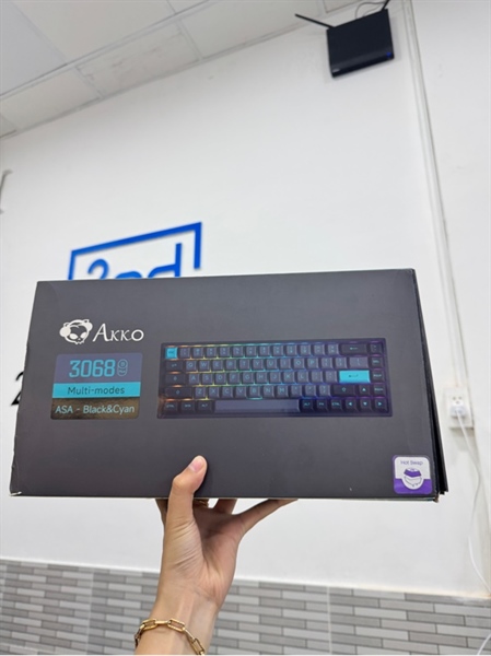 Bàn phím AKKO 3068B Plus - 3 mode bluetooth + 2.4G + dây - Màu đen xanh - Ngoại hình 97% - Fullbox 2