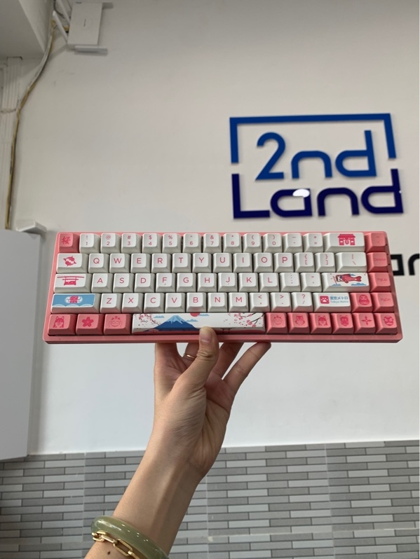 Bàn phím Akko 3068B Plus World tour Tokyo R2 - Màu hồng - Ngoại hình: 96% - Box