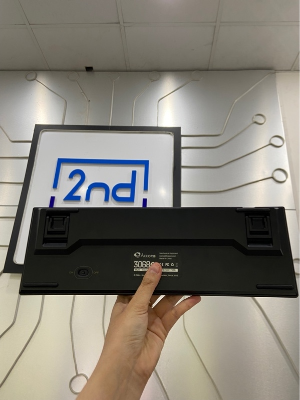 Bàn phím Akko 3084b - Pink switch - Màu đen - Ngoại hình: 97% - Thiếu receiver - Kèm Box
