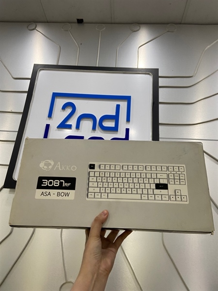 Bàn phím Akko 3087 RF - Màu trắng - Ngoại hình: 97% - FullBox