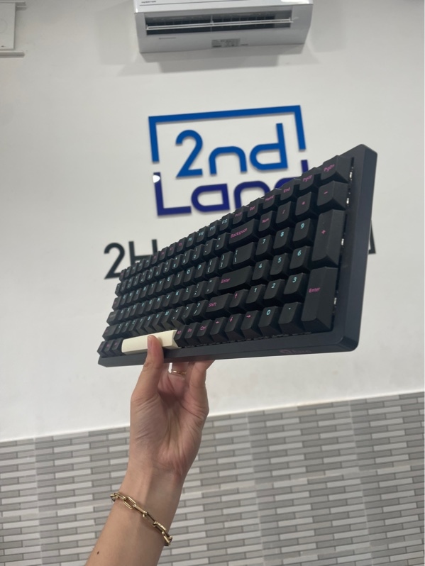Bàn phím AKKO 3096 - Màu đen - Ngoại hình: 97% - Thiếu keycap nút cách - Box, kèm dây