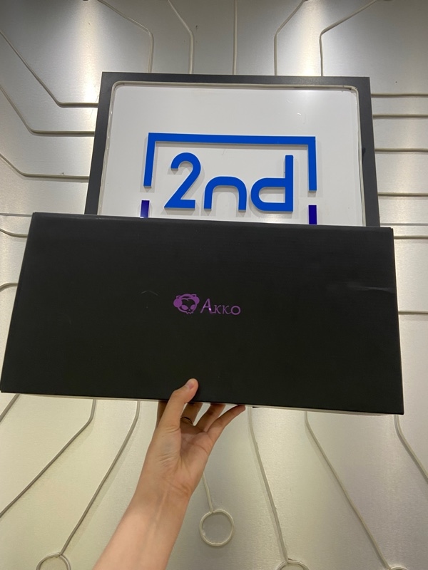 Bàn phím Akko 3098B Plus - Màu trắng - Ngoại hình: 97% - Kèm Box + dây + receiver 3