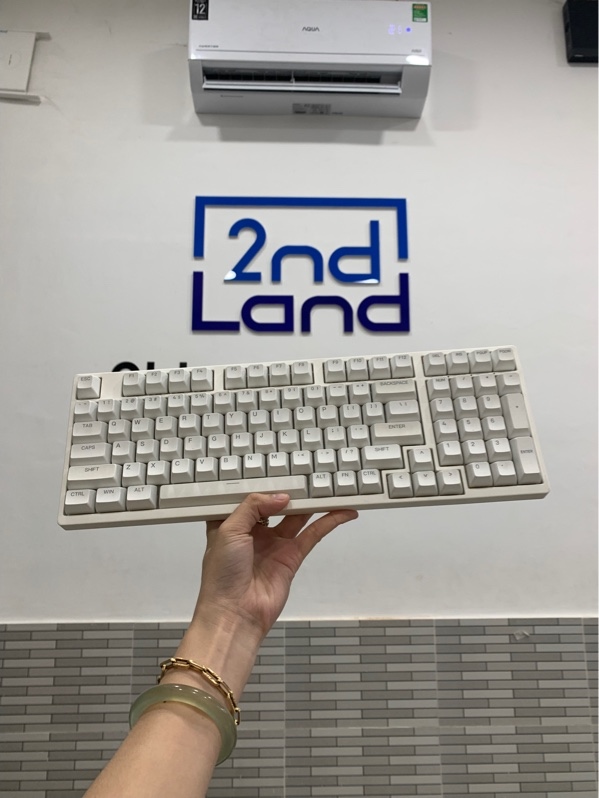 Bàn phím AKKO 3098B PLUS - Màu trắng - Ngoại hình: 98% - Fullbox