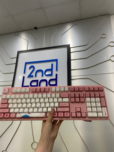 Bàn phím Akko 3108 V2 World Tour Tokyo - Fullsize - Màu hồng - Ngoại hình: 97% - Kèm dây