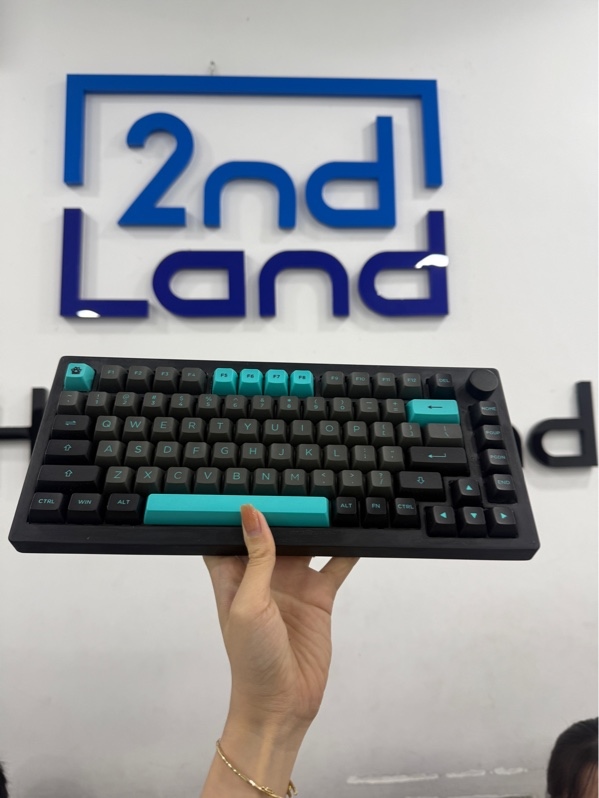 Bàn phím Akko 5075 B plus - Màu đen - Ngoại hình 97% - Trầy xước , hở vỏ , phím ọp ẹp , đã custom lại switch - Kèm receiver