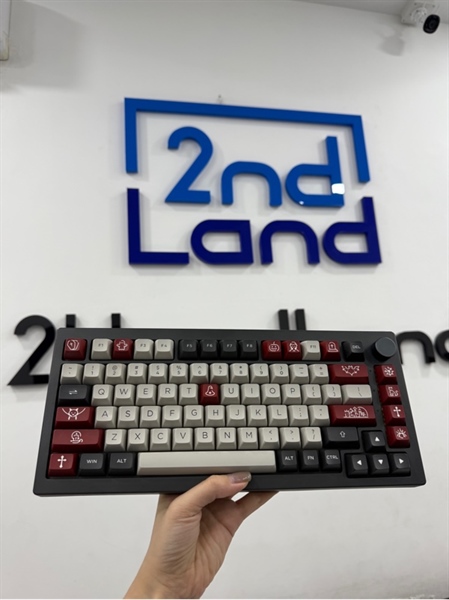 Bàn phím Akko 5075 B Plus RGB - 3 mode - Cream Yellow Switch - Màu đen - Ngoại hình 97% - Key cap không đồng đều - Kèm receiver