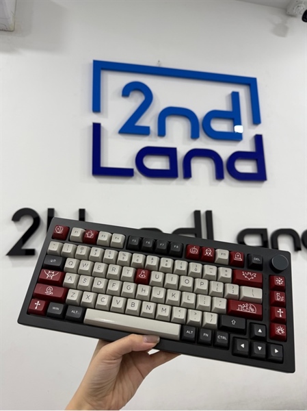Bàn phím Akko 5075 B Plus RGB - 3 mode - Cream Yellow Switch - Màu đen - Ngoại hình 97% - Key cap không đồng đều - Kèm receiver 1