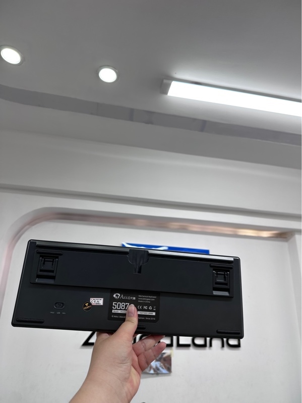 Bàn phím AKKO 5087B Multi-modes - 3 mode dây/ bluetooth/ 2.4G - Có led - Màu xám trắng - Ngoại hình 98% - Fullbox