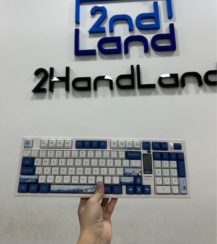 Bàn phím AKKO 5098B IceFlow - 3 mode - Màu trắng xanh - Ngoại hình 98% - Fullbox