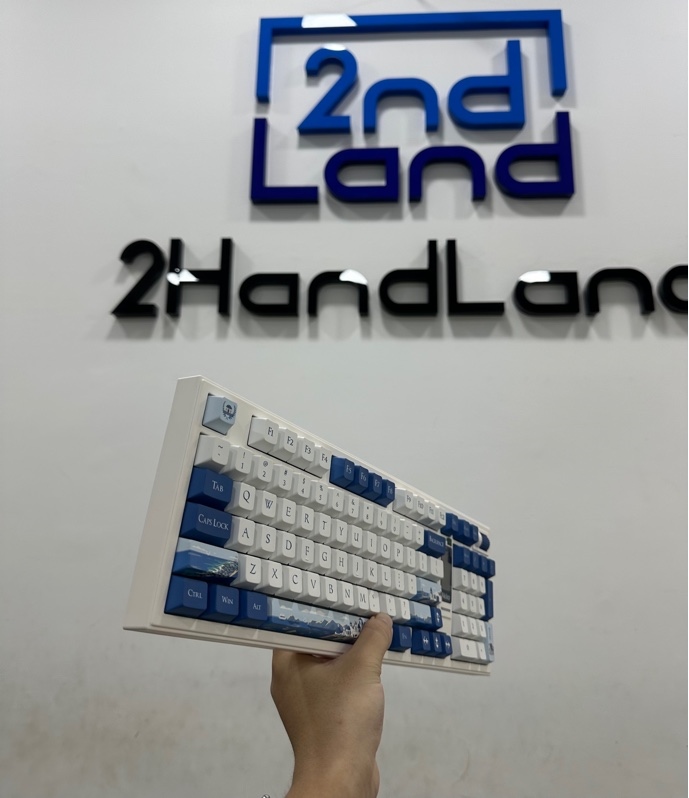 Bàn phím AKKO 5098B IceFlow - 3 mode - Màu trắng xanh - Ngoại hình 98% - Fullbox