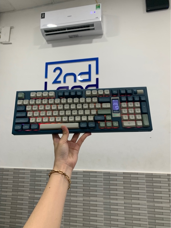 Bàn phím Akko 5098b - Màu xanh - Ngoại hình: 97% - Fullbox