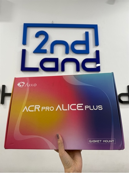 Bàn phím Akko Acr Pro Alice Plus - 1 mode dây - Màu trắng - Ngoại hình 98% - FullBox