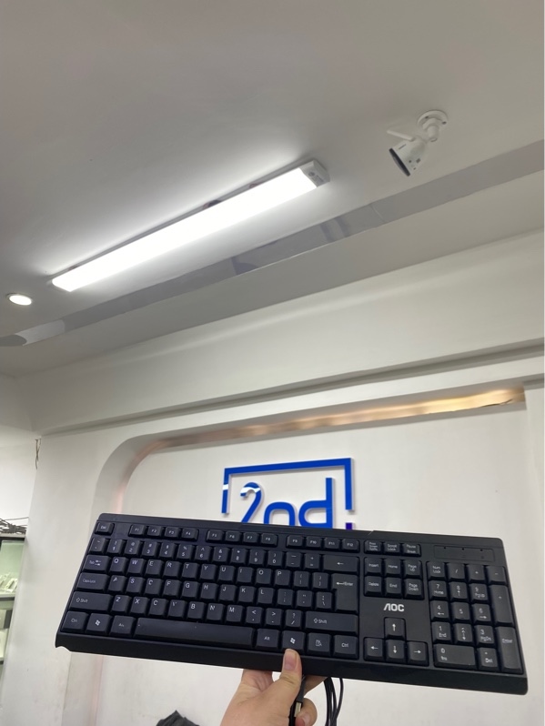 Bàn phím AOC KM160 - 1 mode dây - Màu đen - Ngoại hình 97% - Nút backspace lỏng - Body
