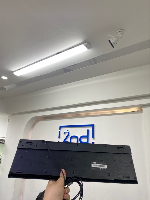 Bàn phím AOC KM160 - 1 mode dây - Màu đen - Ngoại hình 97% - Nút backspace lỏng - Body