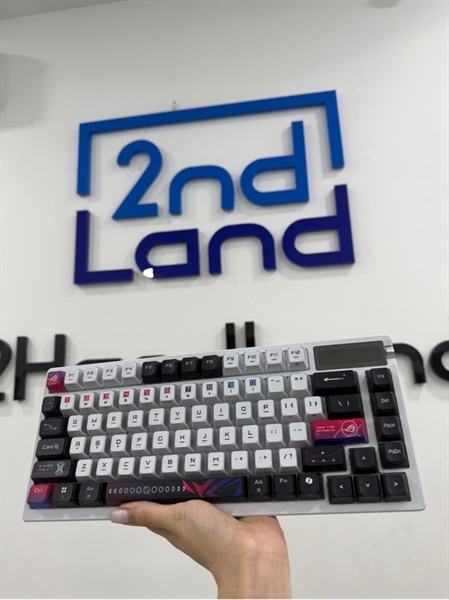 Bàn phím Asus Rog Azoth X - Model M704 - Màu trắng đen - Ngoại hình 98% - FullBox