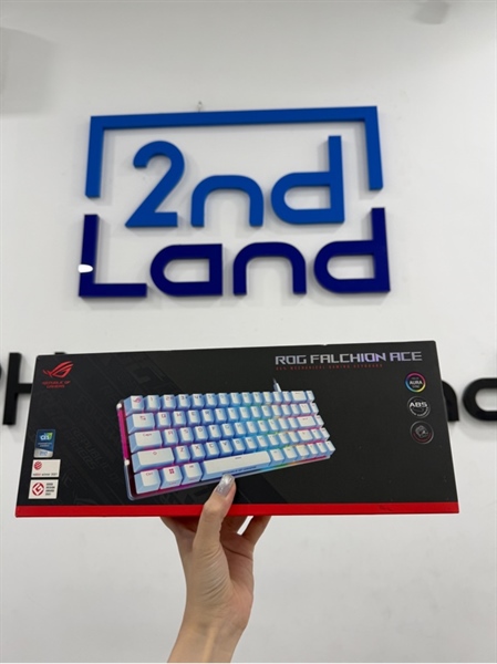 Bàn phím Asus Rog Falchion ACE Wired - 1 mode - RGB - Màu trắng - Ngoại hình 98% - FullBox