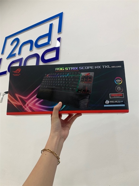 Bàn phím Asus Rog Strix Scope NX TKL Deluxe - 1 mode dây - Màu đen - Ngoại hình: 98% - Box - Không lót tay 3