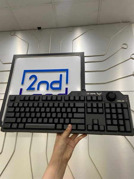 Bàn phím Asus Tuf Gaming K1/RA04 - Màu đen - Ngoại hình: 97% - Phím rít - Body