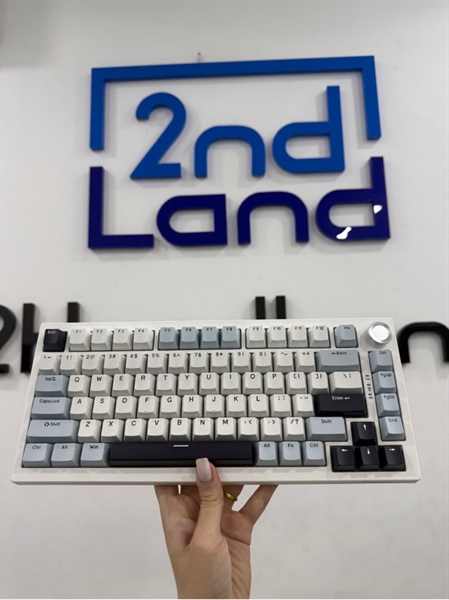 Bàn phím Atas K81 - 3 mode - Màu trắng - Ngoại hình 98% - Kèm dây , receiver