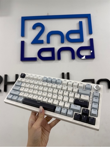 Bàn phím Atas K81 - 3 mode - Màu trắng - Ngoại hình 98% - Kèm dây , receiver 1