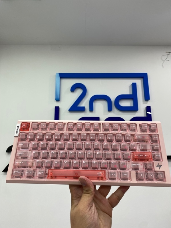 Bàn phím Atk RS7 Air 75% - 1 mode dây - Màu hồng - Ngoại hình: 97% - Trầy viền - FullBox