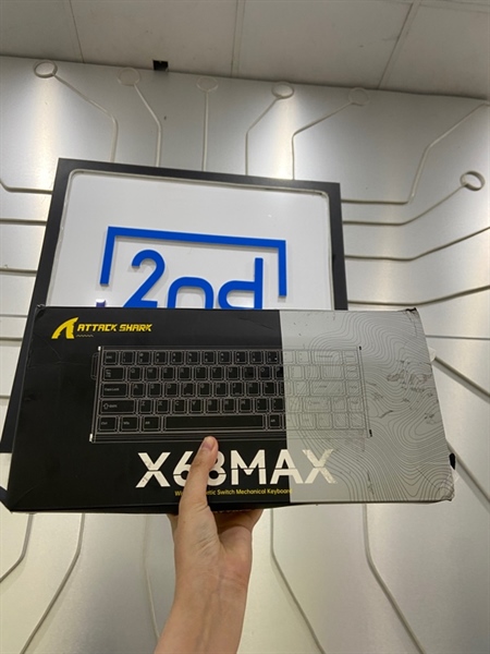 Bàn phím Attack Shark X68MAX - 1 mode dây kết nối - Màu trắng - Ngoại hình: 97% - FullBox 2