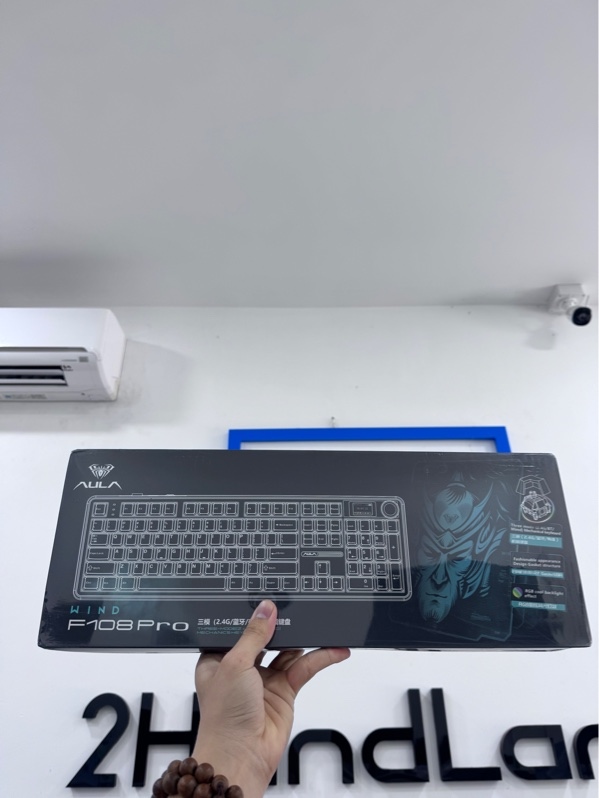 Bàn phím Aula F108 pro - 3 mode - Màu đen - Newseal