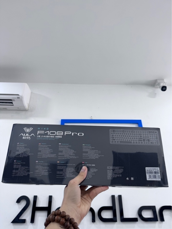Bàn phím Aula F108 pro - 3 mode - Màu đen - Newseal